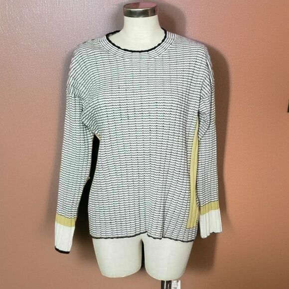 Gabby Isabella Striped Asymetrical Sweater - Picture 2 of 11